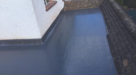 wide shot after a flat roof installation from 5 Star Roofcare in Staines, Shepperton, Chertsey, and London.