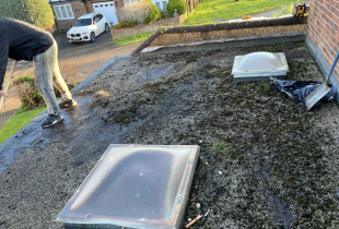 Before photo of 5 Star Roofcare installing a flat roof